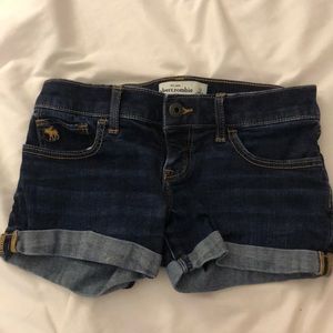 Abercrombie Kids Dark Wash Jean Shorts